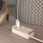 Удлинитель Gallant 3-х местный 3 м слоновая кость/хром W6523603 Werkel