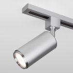 Трековый светильник для однофазного шинопровода Svit GU10 хром матовый MRL 1013 Elektrostandard