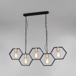 Подвесной светильник в стиле лофт Eurosvet 70117/5 черный Arnia