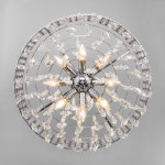 Подвесная люстра с хрусталем Eurosvet 10115/8 хром/прозрачный хрусталь Strotskis Kira