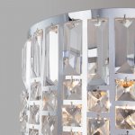 Настенный светильник с хрусталем Eurosvet 10116/2 хром/прозрачный хрусталь Strotskis Lory