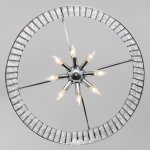 Подвесная люстра с хрусталем Eurosvet 10116/8 хром/прозрачный хрусталь Strotskis Lory