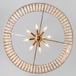 Подвесная хрустальная люстра Eurosvet 10116/8 золото/прозрачный хрусталь Strotskis Lory