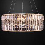 Подвесная хрустальная люстра Eurosvet 10116/8 золото/прозрачный хрусталь Strotskis Lory