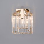 Хрустальное бра Eurosvet 10117/1 золото/прозрачный хрусталь Strotskis April