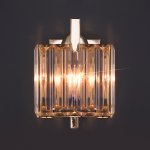 Хрустальное бра Eurosvet 10117/1 золото/прозрачный хрусталь Strotskis April