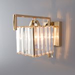 Хрустальное бра Eurosvet 10117/1 золото/прозрачный хрусталь Strotskis April