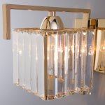 Хрустальное бра Eurosvet 10117/1 золото/прозрачный хрусталь Strotskis April