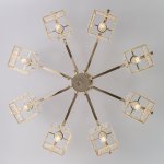 Потолочная люстра с хрусталем Eurosvet 10117/8 золото/прозрачный хрусталь Strotskis April