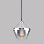 Подвесной светильник со стеклянным плафоном Eurosvet 50198/1 хром Blake