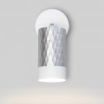 Настенный светильник с выключателем Eurosvet 20088/1 белый/серебро Mizar