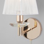 Настенный светильник с абажуром Eurosvet 60114/1 золото Alegria