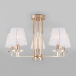 Классическая люстра с абажурами Eurosvet 60114/5 золото Alegria