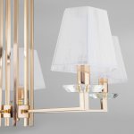 Классическая люстра с абажурами Eurosvet 60114/5 золото Alegria