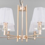 Подвесная люстра с абажурами Eurosvet 60114/6 золото Alegria