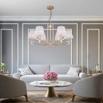 Подвесная люстра с абажурами Eurosvet 60114/6 золото Alegria