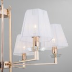 Подвесная люстра с абажурами Eurosvet 60114/6 золото Alegria