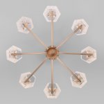 Потолочная люстра с абажурами Eurosvet 60114/8 золото Alegria