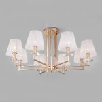 Потолочная люстра с абажурами Eurosvet 60114/8 золото Alegria