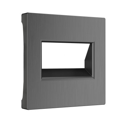 Накладка для двойной розетки Еthernet RJ-45 (графит рифленый) Werkel W1191104 Накладка для двойной розетки Еthernet RJ-45 (графит рифленый) Werkel W1191104
