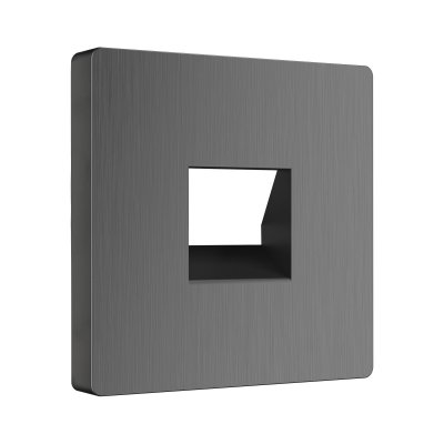 Накладка для телефонной розетки RJ-11 (графит рифленый) Werkel W1192004 Накладка для телефонной розетки RJ-11 (графит рифленый) Werkel W1192004