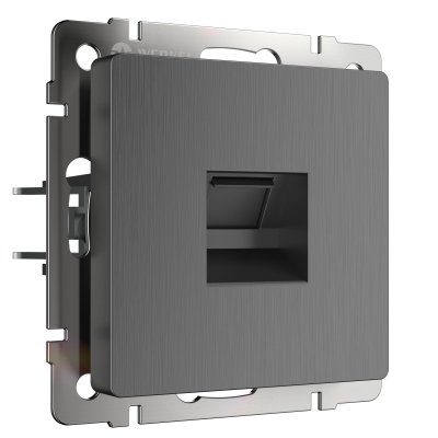 

Розетка Ethernet RJ-45 (графит рифленый) W1181004 Werkel, W1181004
