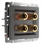 Акустическая розетка (графит рифленый) W1185004 Werkel