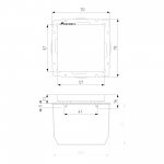 Заглушка (графит рифленый) Werkel W1159204