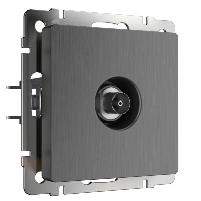 

ТВ-розетка оконечная (графит рифленый) W1183004 Werkel, W1183004