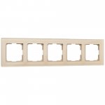 Рамка на 5 постов (шампань) W0051111 Werkel