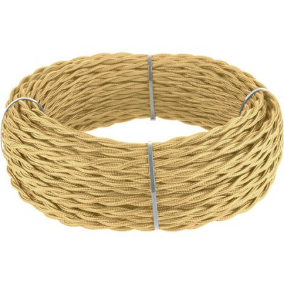 W6453347/ Ретро кабель витой 3х2,5 (золотой песок) под заказ 20 м W6453347