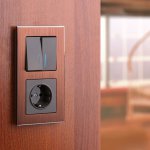 Розетка с заземлением (серо-коричневый) Werkel W1171007