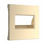 Накладка для двойной розетки Еthernet RJ-45 (шампань) Werkel W1191111