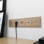 ТВ-розетка оконечная (шампань) W1183011 Werkel