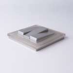 W1130006/ Выключатель трехклавишный (серебряный) W1130006