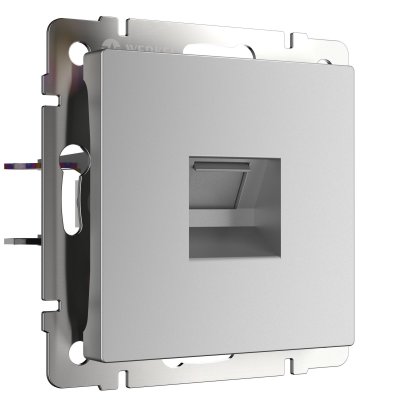 W1181006/ Розетка Ethernet RJ-45 (серебряный) W1181006