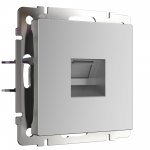 W1181006/ Розетка Ethernet RJ-45 (серебряный) W1181006