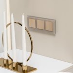 Рамка на 3 поста (дымчатый,стекло) W0031117 Werkel