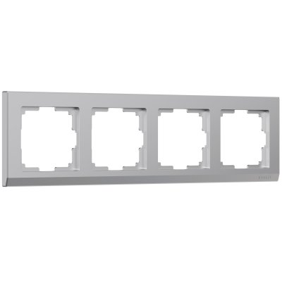 

Рамка на 4 поста (серебряный) W0041806 Werkel, W0041806