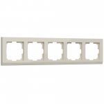 Рамка на 5 постов (слоновая кость) W0051803 Werkel