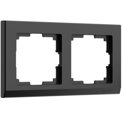

Рамка на 2 поста (черный) W0021808 Werkel, W0021808