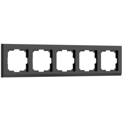 

Рамка на 5 постов (черный) W0051808 Werkel, W0051808