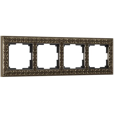 Рамка на 4 поста Antik (бронза) Werkel W0041512