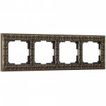Рамка на 4 поста Antik (бронза) Werkel W0041512