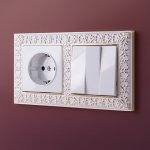 Рамка на 2 поста (белое золото) Werkel W0021523