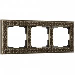 Рамка на 3 поста (бронза) Werkel W0031512