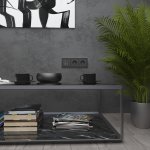 Рамка на 3 поста (черный алюминий) W0031708 Werkel