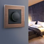 Рамка на 1 пост (коричневый алюминий) Werkel W0011714