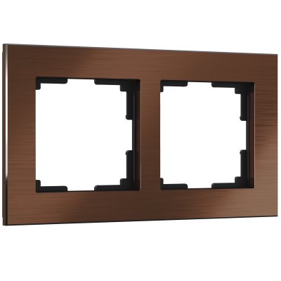 

Рамка на 2 поста (коричневый алюминий) W0021714 Werkel, W0021714
