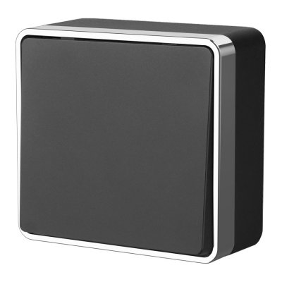 

Выключатель одноклавишный Gallant (черный/хром) Werkel W5010035, W5010035